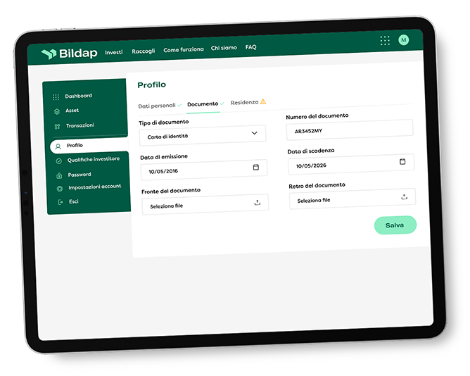 Completa il tuo profilo